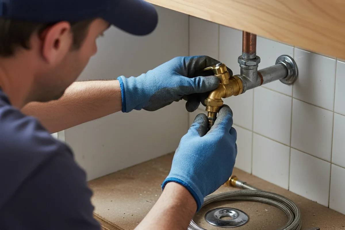 Shutoff valve and fitting work during Emergency Plumbing in Briceville